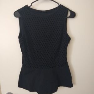 Black See-Through Top